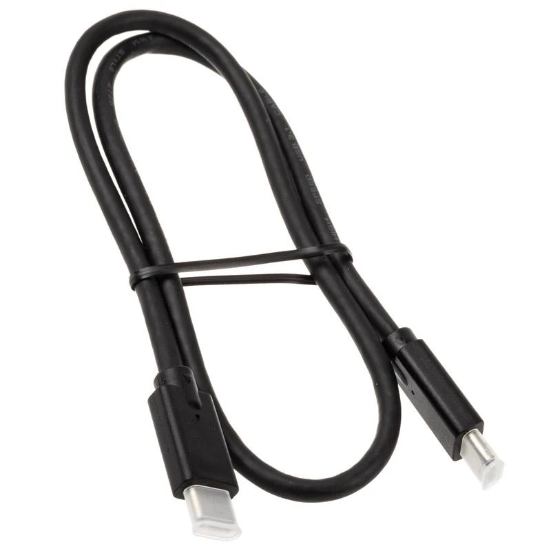 Inline USB 3.2 Gen.2 kabelis, USB C tipo kištukas/kištukas, juodas - 0.5m