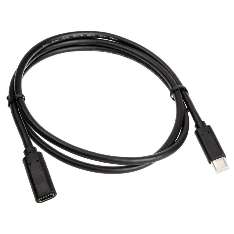 InLine USB 3.2 Gen 2 ilgintuvas, USB Type C, juodas - 1m