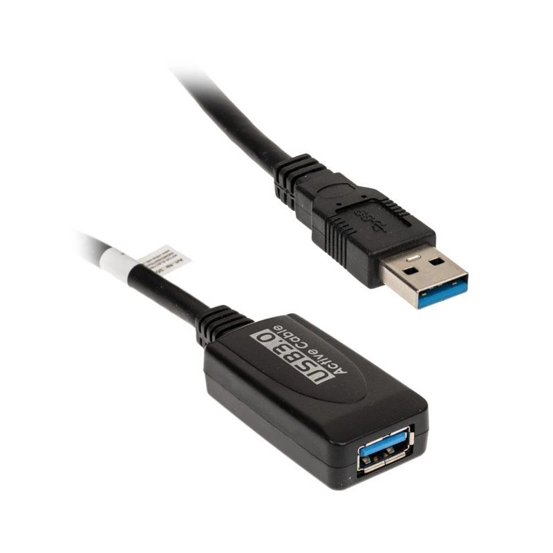 InLine USB-A 3.2 Gen.1 plėtinys, USB-A į USB-A, juodas - 5 m