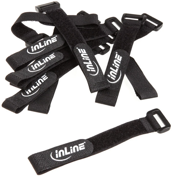 Organizer InLine Rzep Juodas 10 vnt (59945F)