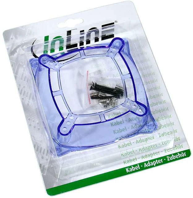 „InLine“ ventiliatoriaus adapteris nuo 120 mm iki 70/80/92 mm, skaidrus/mėlynas