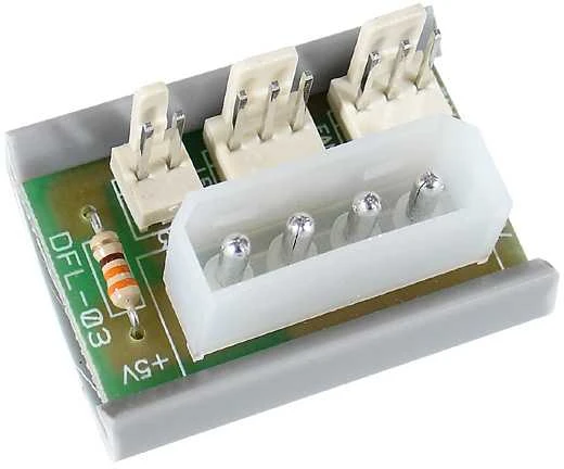 InLine ventiliatoriaus maitinimo adapterio plokštė – 4 kontaktų Molex