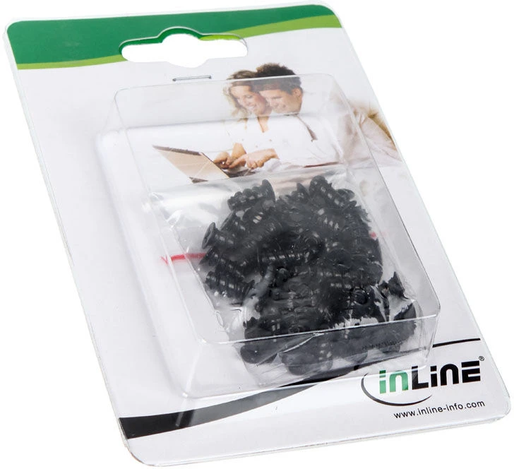 InLine fan screws 50 pieces – juodos spalvos