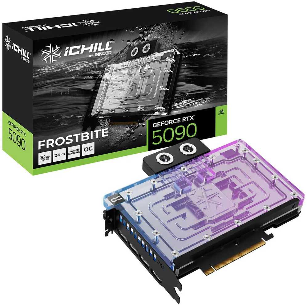 Vaizdo plokštė INNO3D iChill GeForce RTX 5090 FROSTBITE NVIDIA 32 GB GDDR7