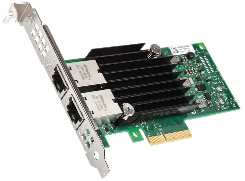 „Intel X550-T2“, 2 x 10 GBase-T, PCIe 3.0 x 4, žemo profilio – masinis