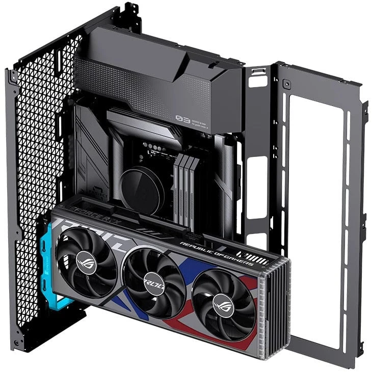 „Jonsbo A50“ vertikalus vaizdo plokštės laikiklis, PCIe 5.0 kabelis, 175 mm ilgio