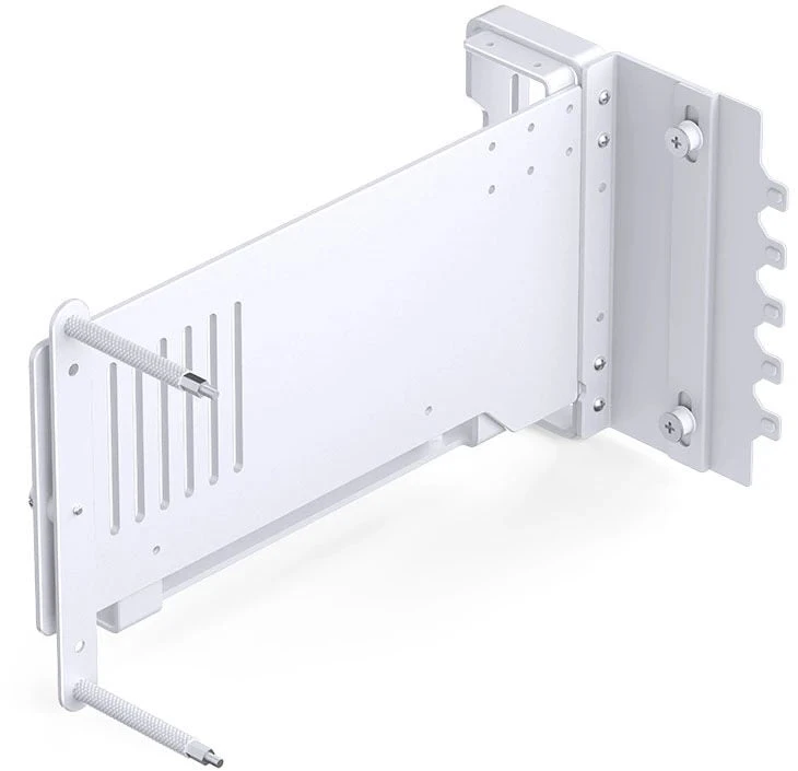 Vaizdo plokštė Jonsbo A50 vertikaler Grafikkartenhalter, PCIe 5.0 Kabelis, 175mm – baltos spalvos