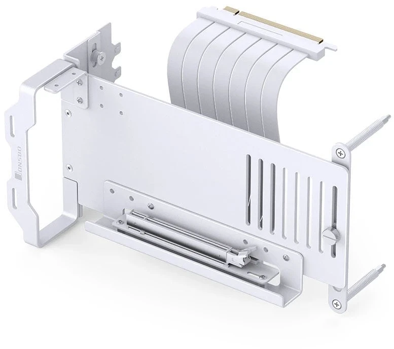 Vaizdo plokštė Jonsbo A50 vertikaler Grafikkartenhalter, PCIe 5.0 Kabelis, 175mm – baltos spalvos