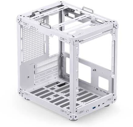Jonsbo C6 PC-kompiuterio korpusas, Mini-Tower, ITX, mit Tragegriff – baltos spalvos