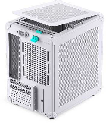 Jonsbo C6 PC-kompiuterio korpusas, Mini-Tower, ITX, mit Tragegriff – baltos spalvos