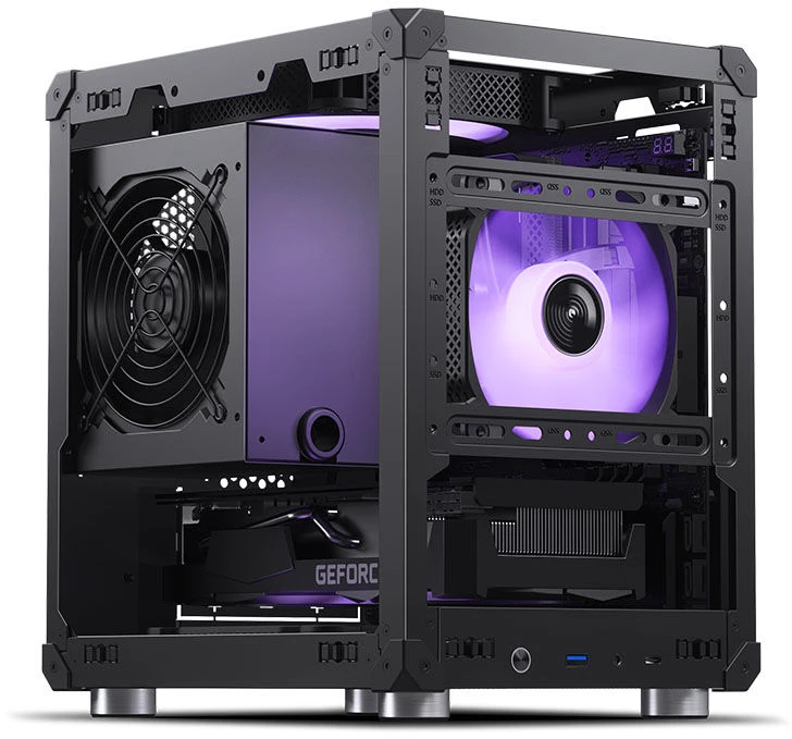 Jonsbo C6 Micro-ATX kompiuterio korpusas – juodos spalvos