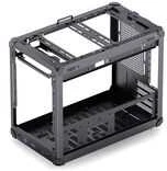 Jonsbo C6 MAX PC-kompiuterio korpusas, Mini-kompiuterio korpusas, Micro-ATX, Tempered Glass – juodos spalvos