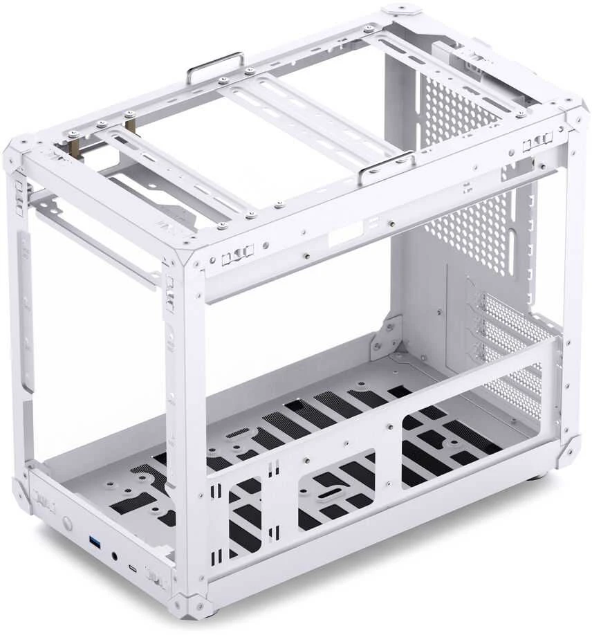 Jonsbo C6 MAX PC-kompiuterio korpusas, Mini-kompiuterio korpusas, Micro-ATX, Tempered Glass – baltos spalvos