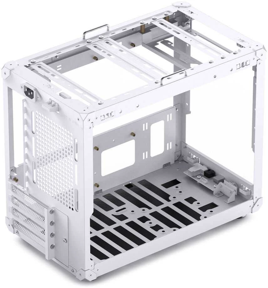 Jonsbo C6 MAX PC-kompiuterio korpusas, Mini-kompiuterio korpusas, Micro-ATX, Tempered Glass – baltos spalvos
