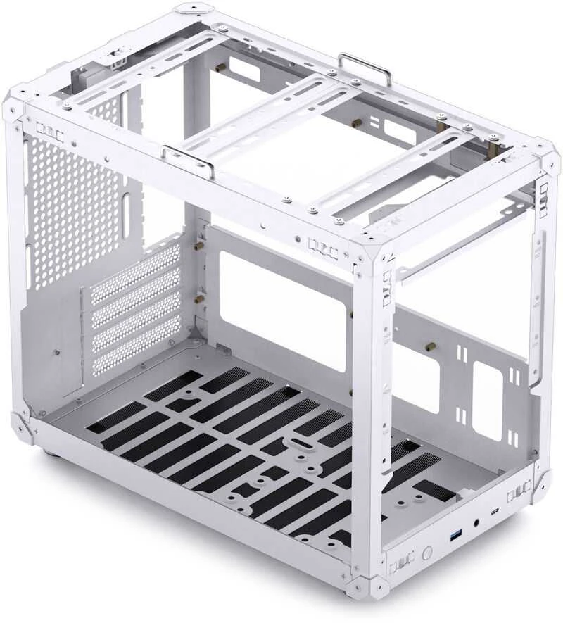 Jonsbo C6 MAX PC-kompiuterio korpusas, Mini-kompiuterio korpusas, Micro-ATX, Tempered Glass – baltos spalvos