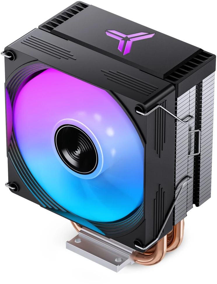 Jonsbo CR-1300 EVO CPU cooler, 90 mm – juodas, RGB