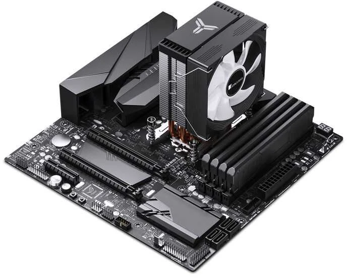 Jonsbo CR-1300 EVO CPU cooler, 90 mm – juodas, RGB