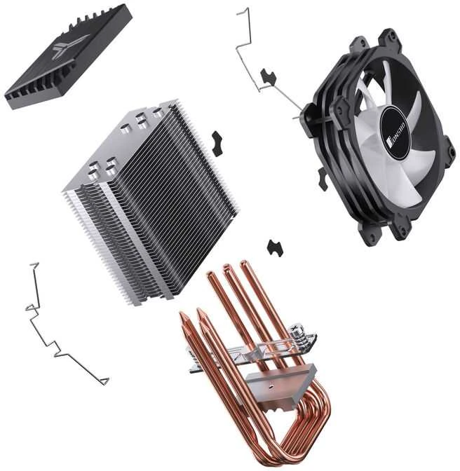 Jonsbo CR-1400E CPU Cooler, 92mm – juodas