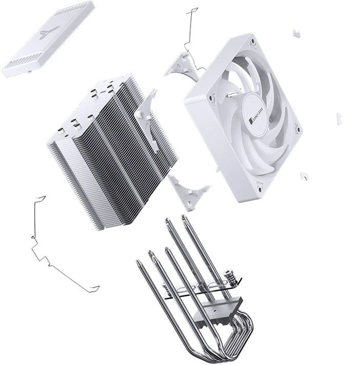 Jonsbo CR-1400 EVO procesoriaus aušintuvas, 92mm – baltos spalvos