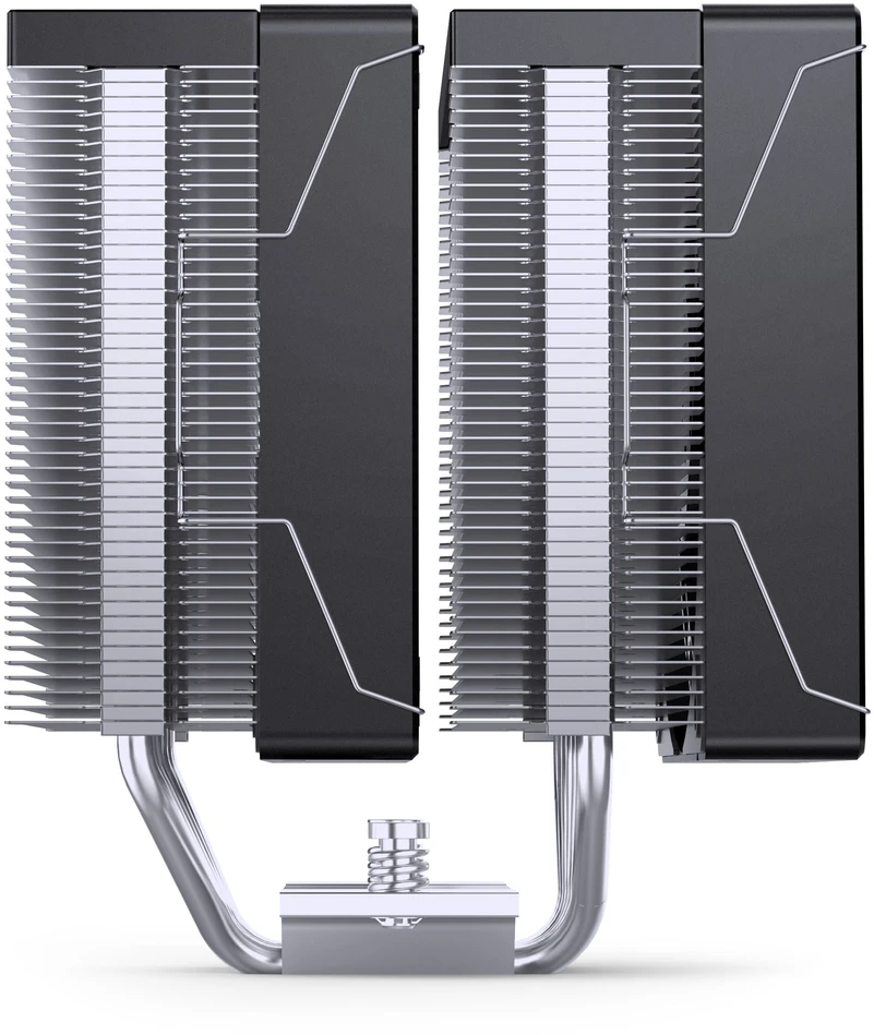 Jonsbo CR-3000E 3-Pin procesoriaus aušintuvas, Dual-Tower, RGB, 260W TDP – juodos spalvos, 120mm