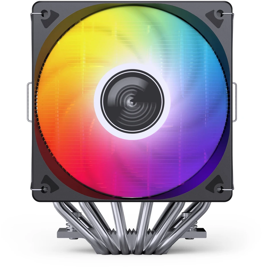 Jonsbo CR-3000E 3-Pin procesoriaus aušintuvas, Dual-Tower, RGB, 260W TDP – juodos spalvos, 120mm