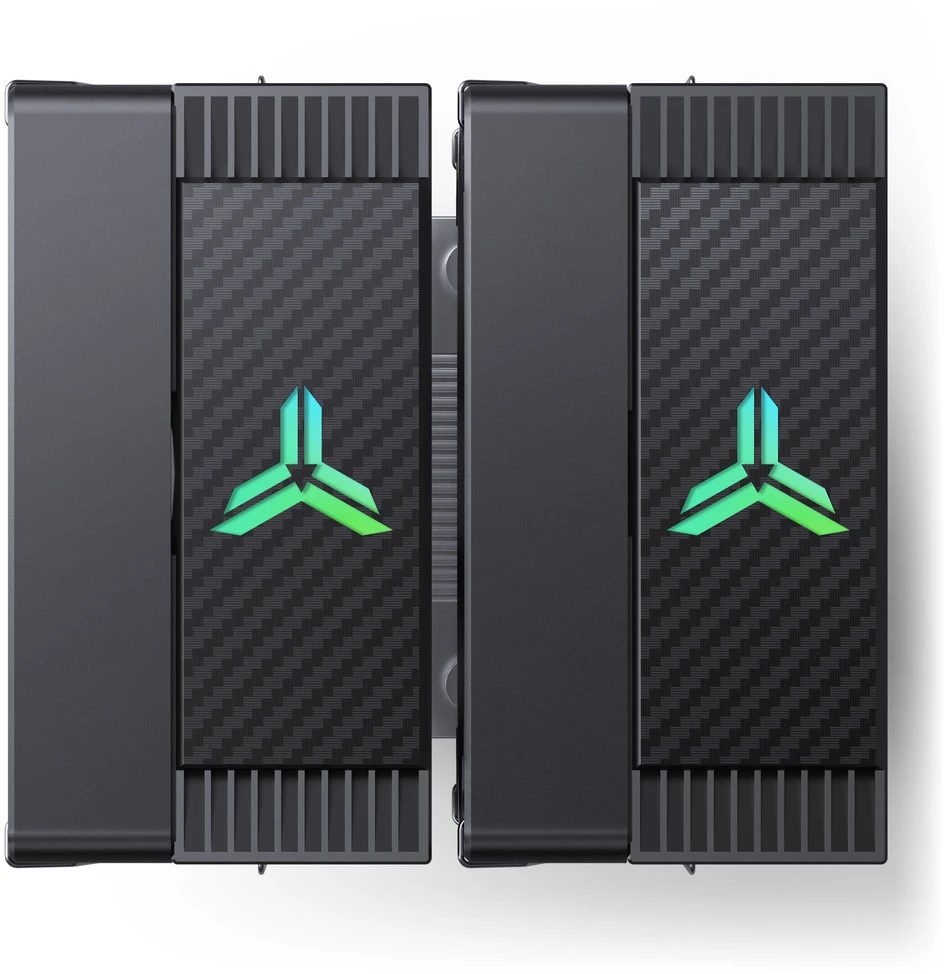 Jonsbo CR-3000E 3-Pin procesoriaus aušintuvas, Dual-Tower, RGB, 260W TDP – juodos spalvos, 120mm
