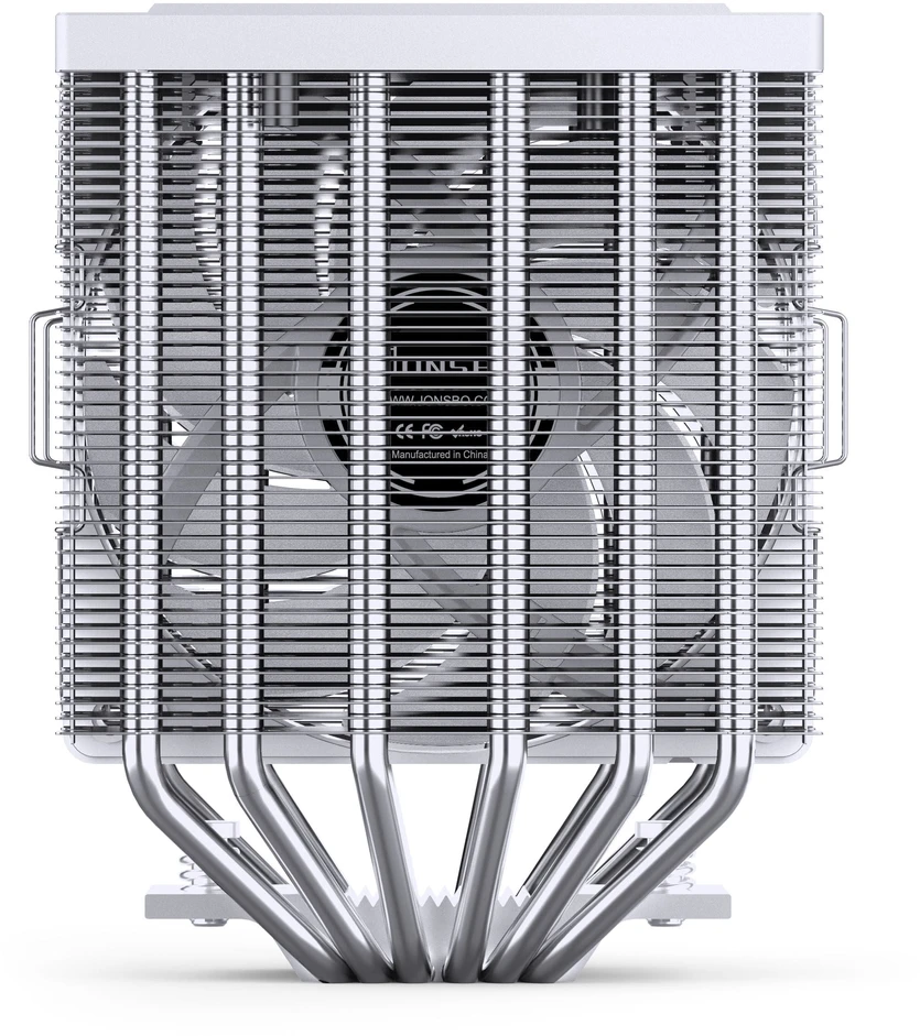 Jonsbo CR-3000E 3-Pin procesoriaus aušintuvas, Dual-Tower, RGB, 260W TDP – baltos spalvos, 120mm