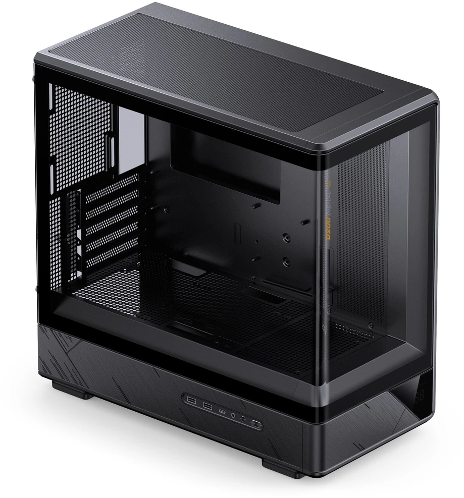 Jonsbo D200 PC Case, Mini Tower, mATX, Tempered Glass – juodas