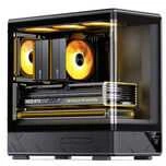 Jonsbo D200 PC Case, Mini Tower, mATX, Tempered Glass – juodas