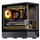 Jonsbo D200 PC Case, Mini Tower, mATX, Tempered Glass – juodas