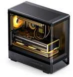 Jonsbo D200 PC Case, Mini Tower, mATX, Tempered Glass – juodas