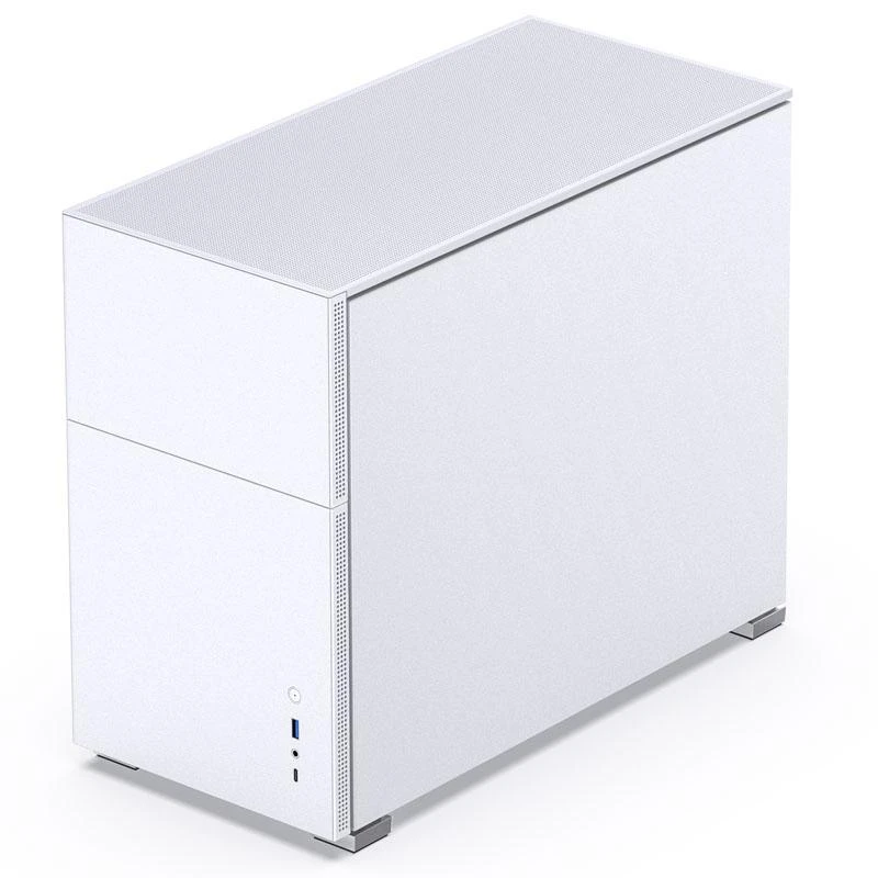 Jonsbo D31 Micro-ATX kompiuterio korpusas, Tempered Glass – baltos spalvos