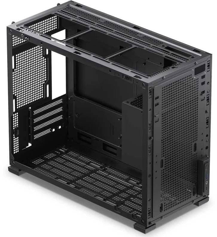 Jonsbo D31 MESH Micro-ATX kompiuterio korpusas, Tempered Glass – juodos spalvos