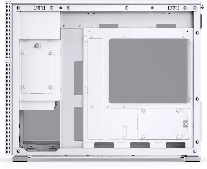Jonsbo D31 Micro-ATX kompiuterio korpusas, Tempered Glass – baltos spalvos