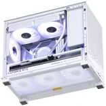 Jonsbo D32 PRO Baltas kompiuterio korpusas, mini korpusas, mATX, grūdintas stiklas – baltas