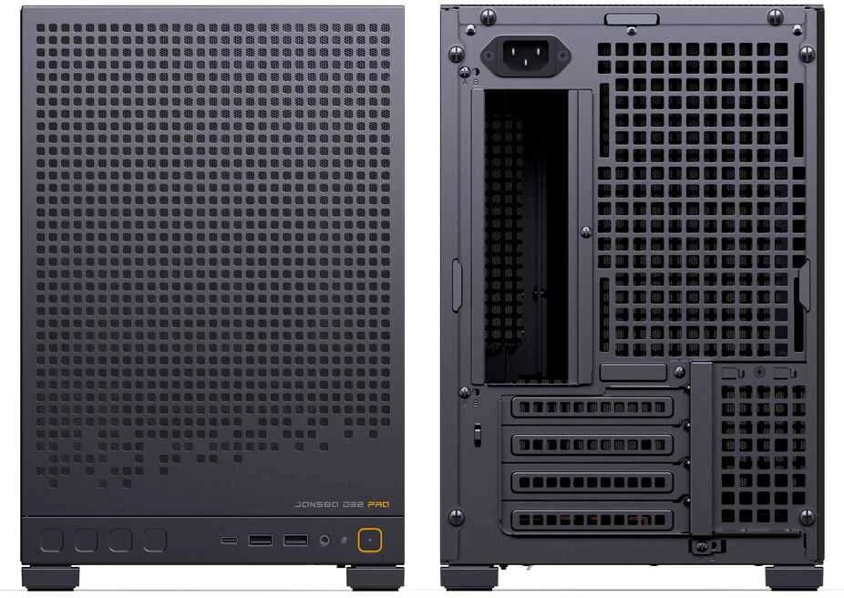 Jonsbo D32 PRO Juodas PC Case, Mini Case, mATX, Tempered Glass – juodas