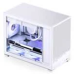 Jonsbo D32 STD Baltas PC-kompiuterio korpusas, Mini-kompiuterio korpusas, mATX, Tempered Glass – baltos spalvos