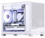 Jonsbo D32 STD Baltas PC-kompiuterio korpusas, Mini-kompiuterio korpusas, mATX, Tempered Glass – baltos spalvos