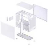 Jonsbo D32 STD Mesh PC-kompiuterio korpusas, Mini-kompiuterio korpusas, mATX – baltos spalvos