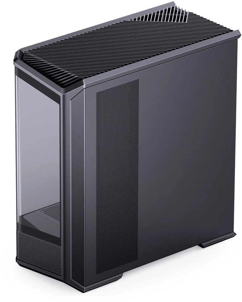 Jonsbo D400 PC-kompiuterio korpusas, Midi Tower, ATX, Tempered Glass – juodos spalvos