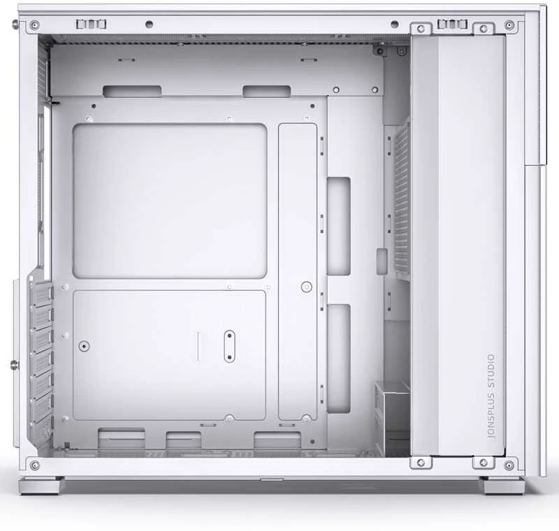 Jonsbo D41 MESH Screen ATX Case, Tempered Glass - baltas