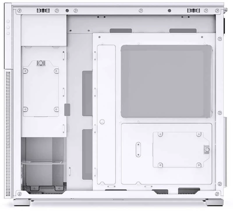 Jonsbo D41 MESH Screen ATX Case, Tempered Glass - baltas