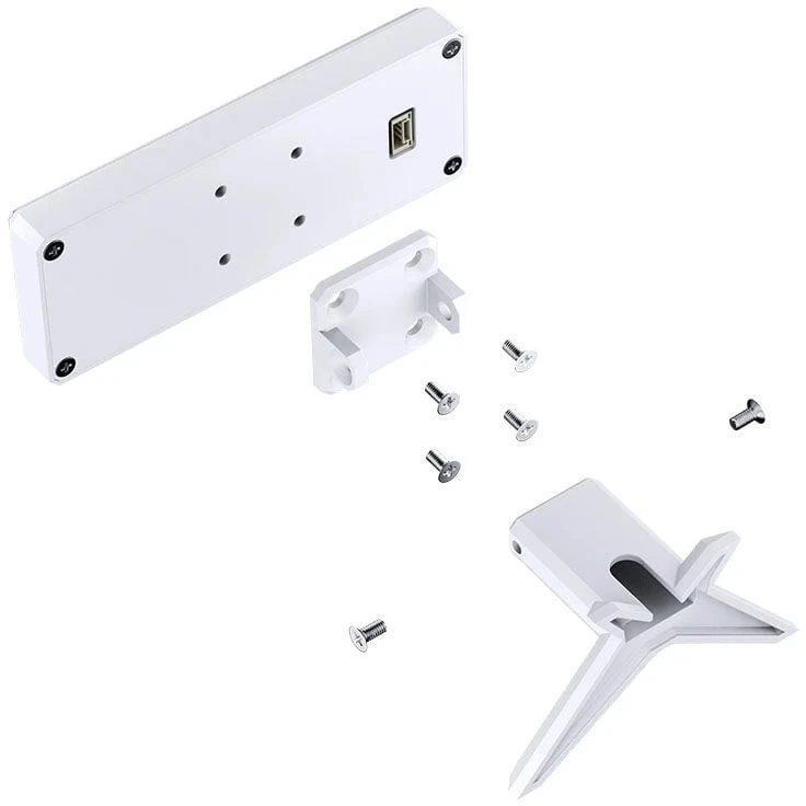 Jonsbo DS339 Mini Ekranas, 3,39 col. IPS Bildschirm, USB Anschluss, kompakt – baltos spalvos