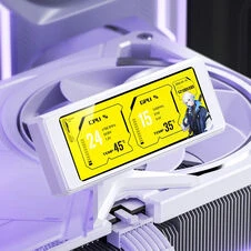 Jonsbo DS339 Mini Ekranas, 3,39 col. IPS Bildschirm, USB Anschluss, kompakt – baltos spalvos