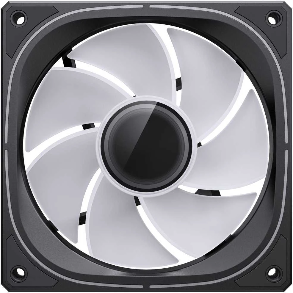 Jonsbo FR-505 ARGB Reverse Blade PWM korpuso ventiliatorius, 120mm – juodos spalvos