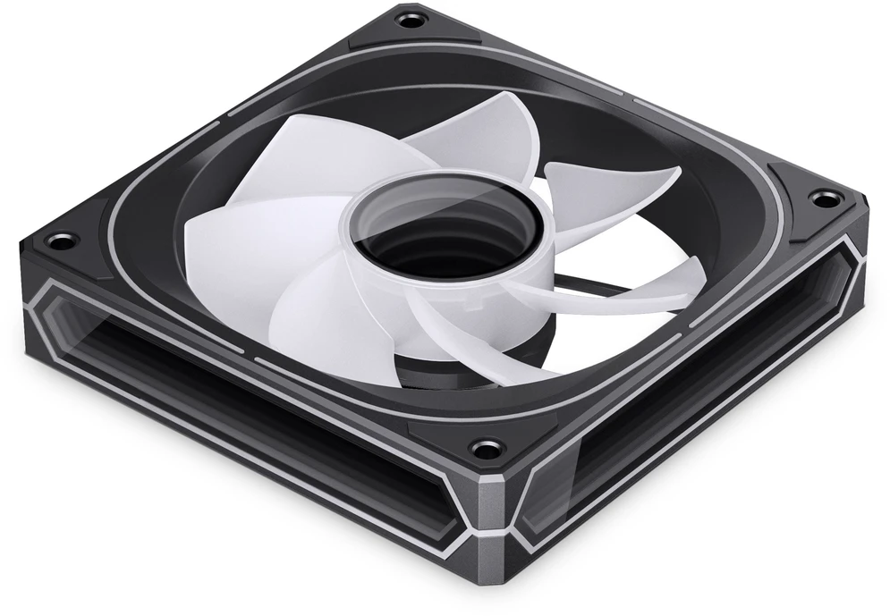 Jonsbo FR-505 ARGB Reverse Blade PWM korpuso ventiliatorius, 120mm – juodos spalvos
