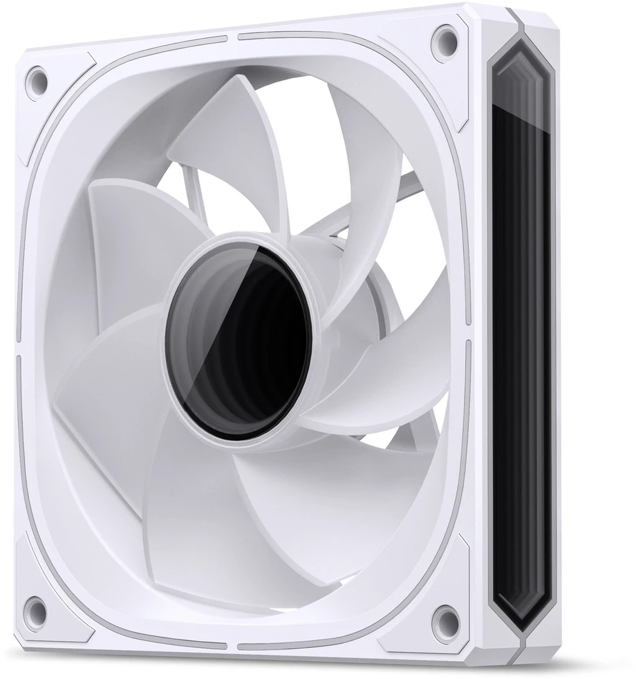 Jonsbo FR-505 ARGB Reverse Blade PWM korpuso ventiliatorius, 120mm – baltos spalvos