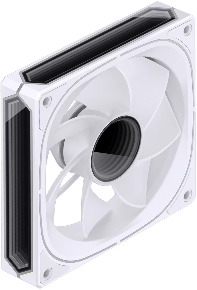Jonsbo FR-505 ARGB Reverse Blade PWM korpuso ventiliatorius, 120mm – baltos spalvos