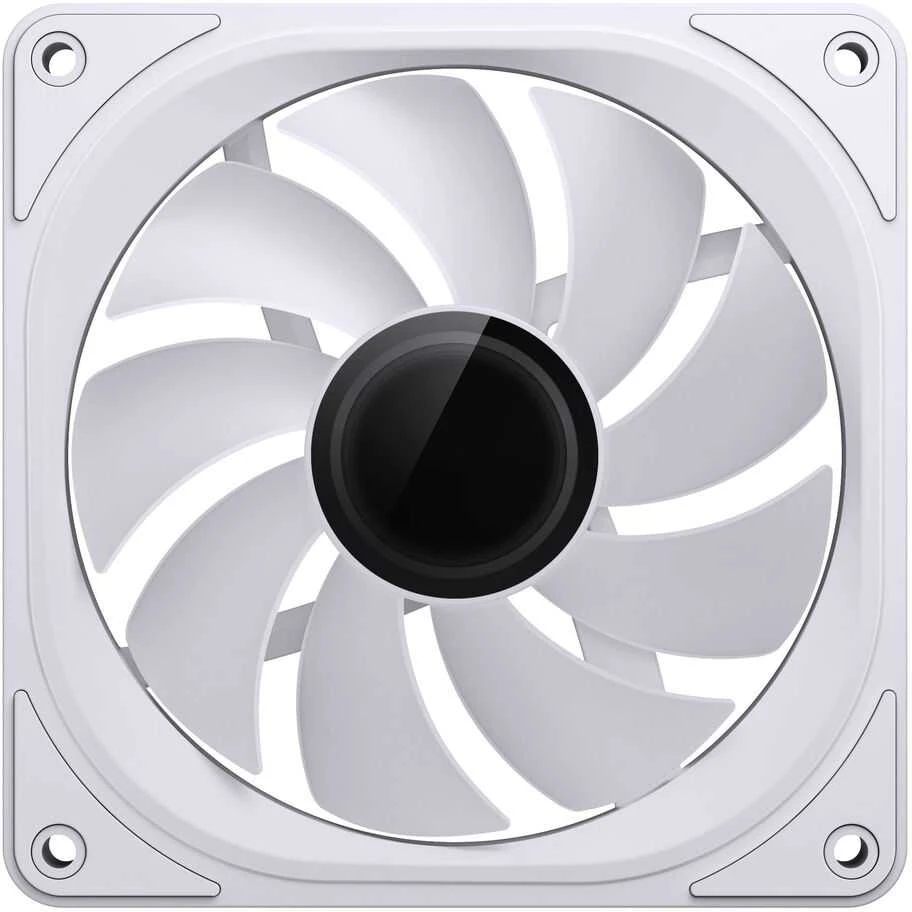 Jonsbo FR-606W PWM-korpuso ventiliatorius, RGB – 120mm, baltos spalvos