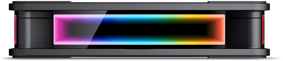 Jonsbo FR-606BR PWM-korpuso ventiliatorius, Reverse, RGB – 120mm, juodos spalvos